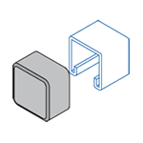 Product image for HAYDON PLASTIC-END-CAP-RED-1-5/8 ECAP