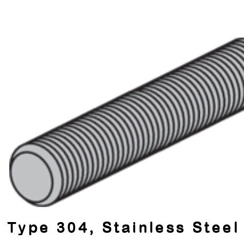 Product image for Haydon TR-3/8X12FT-304-SS 3/8"-16 x 12ft All-Thread Rod, Type 304 Stainless Steel