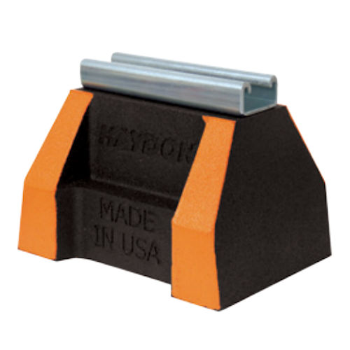 Product image for Haydon HBM-5-H-164-PG Block Rooftop Support System, 1-Base, 4-13/16" Height, 6-5/8" Length, 400lb Load Capacity, Pre-Galvanized Steel