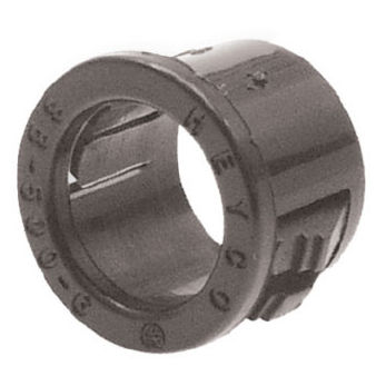 Product image for Heyco 2126 (SB875-11) 0.750" Nylon Snap Bushing w/Locking Fingers, .690 Inside Hole Diameter, Black