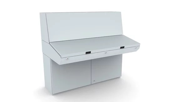 Product image for Hoffman MPC123R5 Base Console, 700x1200x500, Combinable Enclosure, Mild Steel