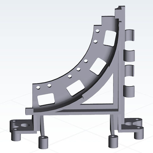 Product image for HoldRite 707-E POP-UP™ PEX Support, Single Run, Up to 1-1/4" IPS in a 90deg Pattern