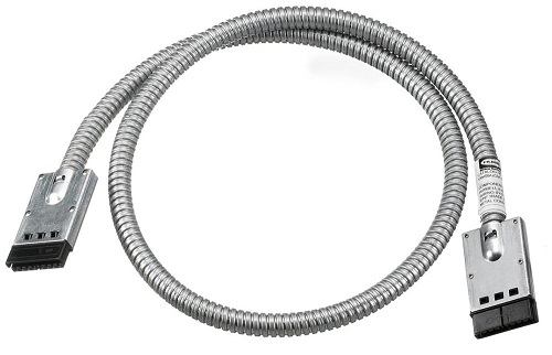 Product image for Hubbell EXT42225FF8W Extender Cable, 422 Female to Female 8-Wire, 25"