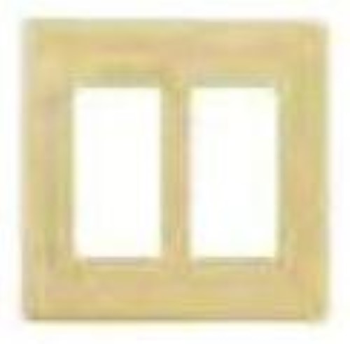 Product image for HUBBELL NPS262BK WALLPLATE 2G DEC SNAP-ON BLACK