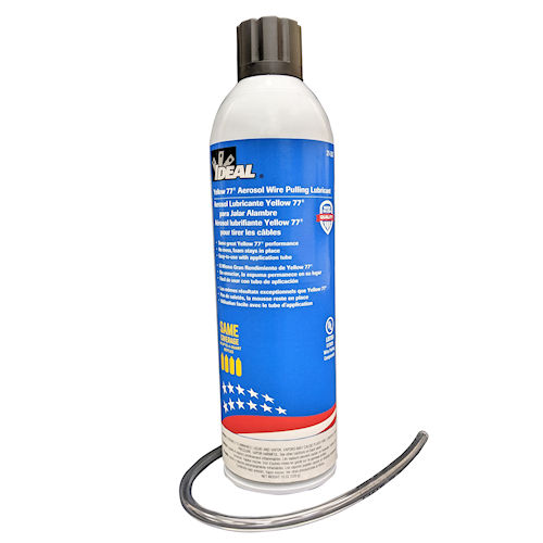 Product image for Ideal 31-357 Yellow 77® Aerosol Wire Pulling Lubricant, 19oz Can