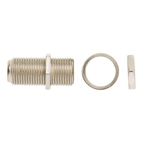 Product image for Ideal 85-031 1GHz Female-to-Female F-Type Coaxial Adapter (10/Card)