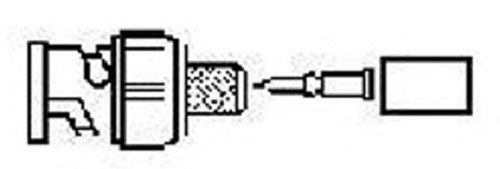 Product image for Ideal Industries 85-491 RG58 50 Ohm PVC BNC Plug