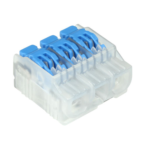 Product image for Ideal 30-10L23 In-Sure® 3-Port Lever Wire Connector (Model L23) #12 AWG 20A 600V (100/Box)