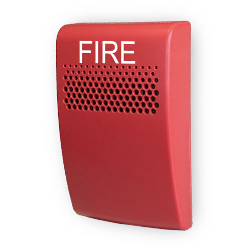 Product image for Kidde EG1ARF Compact Wall Horn, Red, 'FIRE' Marking, Selectable High/low dB