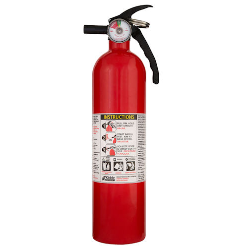 Product image for Kidde FA110 (466142MTL) Multipurpose Home Fire Extinguisher, UL Rated 1-A:10-B:C