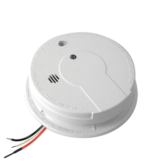 Product image for Kidde i12040 (21006378) AC Hardwired Interconnect Smoke Alarm w/ Hush™ 9V Battery Backup, Ionization / Photoelectric Sensing
