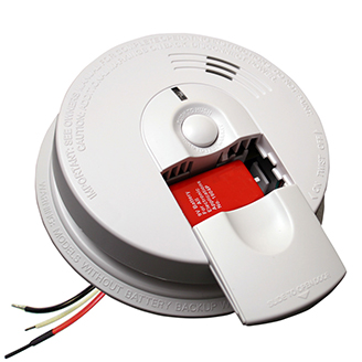Product image for Kidde i5000 (21007582) 120V Wire-in Smoke Alarm, 9V Battery Backup, Ionization Sensing, 86dB