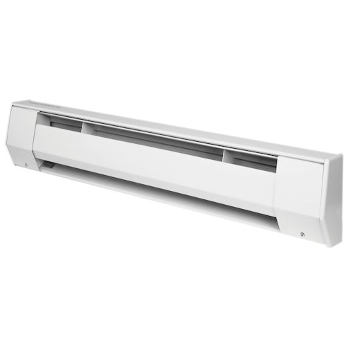 Product image for King 8K2420BW 8ft Baseboard Heater, 2000/1500W 240/208V, Bright White