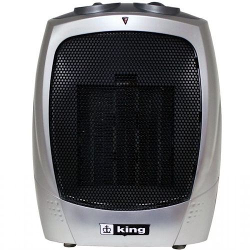 Product image for King Heat PH-2 120V 750/1500W Portable Ceramic Heater, Built-In Thermostat, 6ft Cord
