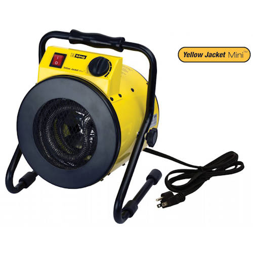Product image for King PSH1215T 1500W Yellow Jacket Portable Heater, 6ft Cord, 120V 15A Plug