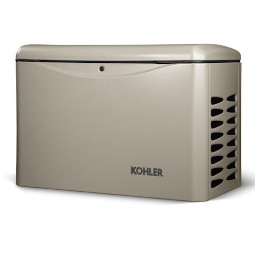 Product image for Kohler 26RCA-QS1 1Phase 120/240V 24kW (Nat), 26kW (LP) Home Generator, Aluminum Enclosure, Multi-Fuel