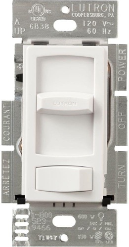 Product image for LUTRON CTCL-153PDH-WH CONTOUR CFL DMR