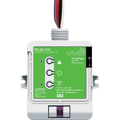 Product image for Lutron FCJS-010 Vive PowPak Wireless Fixture Control, 0-10V