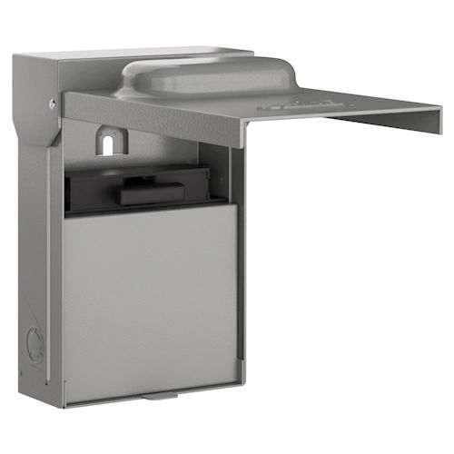 Product image for Midwest U035F2 Metallic Fusible AC Disconnect, 30A 1-Phase 120/240V 3hp, 5" x 7" Cabinet Size