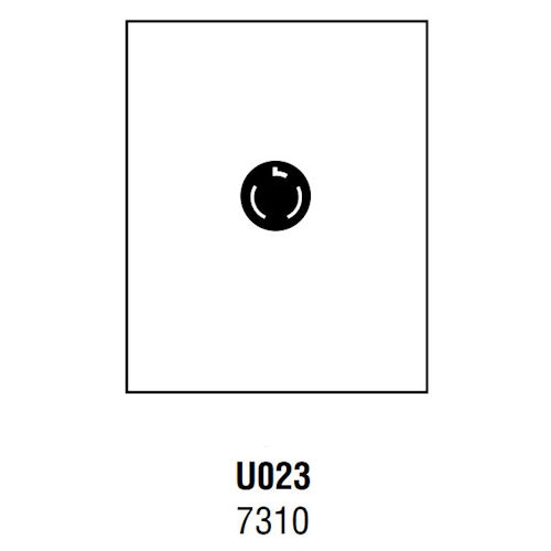 Product image for Midwest U023 Unmetered Power Outlet, 20A 120/240V, Surface Mount, 7310 Receptacle, Galvanized Steel, NEMA-3R