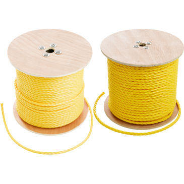Product image for Global GYR12600 1/2" x 600ft Conduit Pulling Rope, 3780lb Tensile Strength - Yellow
