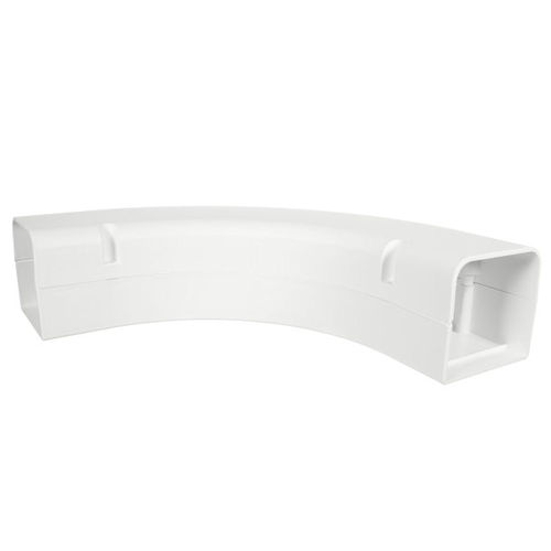 Product image for Morris 230-LFB3W SpeediChannel™ Line Set Cover Channel 3" 90deg Long Radius Bend, White