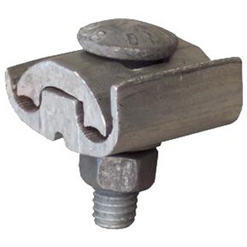 Product image for Morris 96020 1-Bolt Aluminum Parallel Groove Clamp, 1/0-4/0 CU-AL Main, 8-1/0 CU-AL Tap