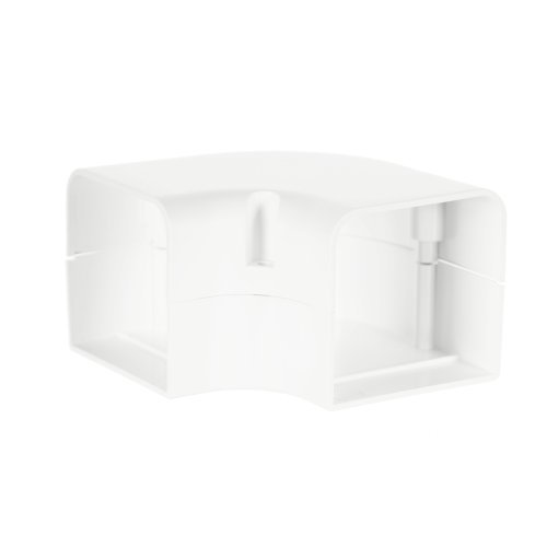 Product image for Morris 230-FB3W SpeediChannel™ 3" Line Set Cover Channel 90deg Flat Bend, White