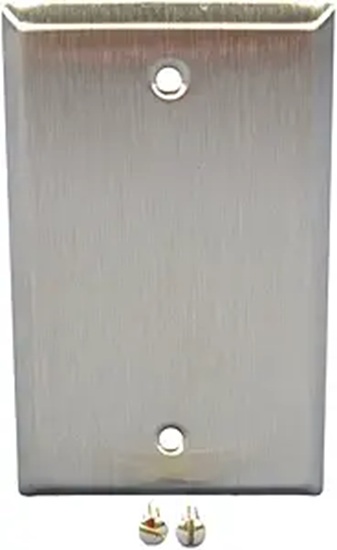 Product image for Mulberry 97151 3.281" 1-Gang Satin 430 Stainless Steel 1-Blank Wallplate