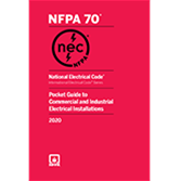 Product image for NFPA 2020 National Electrical Code (NEC) Pocket Guide, Commercial & Industrial Installation (PGNECC20)