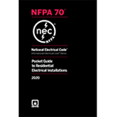 Product image for NFPA 2020 national Electrical Code (NEC) Pocket Guide, Residential Installations (PGNECR20)