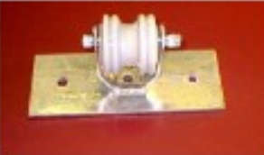 Product image for Nichols 315 3" x 8" Plate Wire Holder w/ 2-1/4" Porcelain Insulator