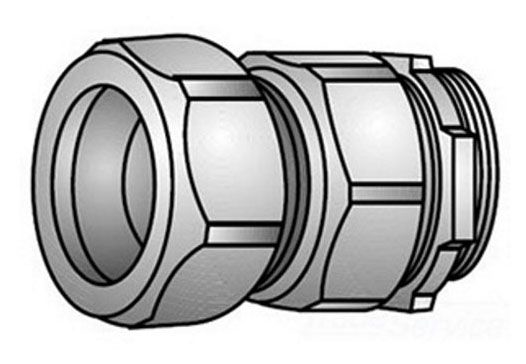 Product image for OZ Gedney 31125 18" Aluminum Offset Pipe Wrench, 2-1/2" Pipe Capacity