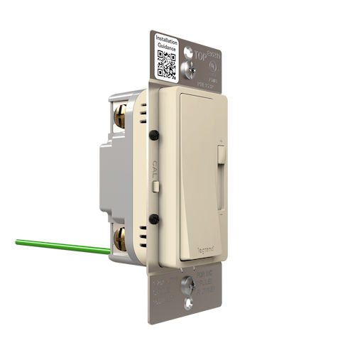 Product image for Pass & Seymour RHL153PLA 1P/3W Preset radiant® LED Advanced Wall Dimmer, 150W LED, 120VAC, 60Hz, Light Almond (Wall Plate not included)