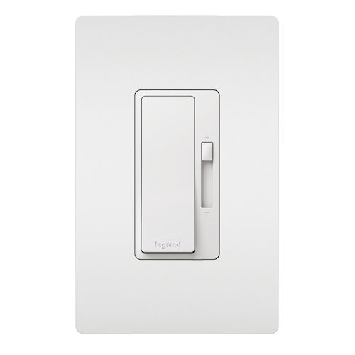 Product image for Pass & Seymour RHL153PWPW 1P/3W Preset radiant® LED Advanced Wall Dimmer, 150W LED, 120VAC, 60Hz, White (includes Wall Plate)