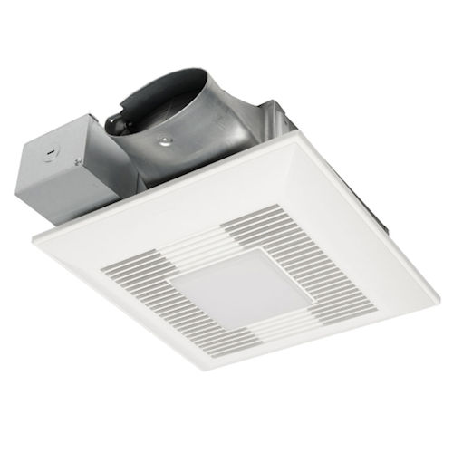 Product image for Panasonic FV-0510VSCL1 WhisperValue® DC Fan|LED Light w/ Condensation Sensor, Pick-A-Flow® Speed Selector, 50/80/110 CFM