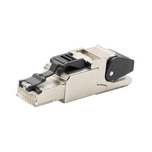 Product image for Panduit ISPS688FA 8-Position, Industrial Net RJ45 Plug, Field Terminable, For Use With Solid 24/1 - 22/1 AWG and Stranded 27/7 - 22/7 AWG, Conductor Diameter 1.0 - 1.6mm, Category 6A, UTP and STP Copper