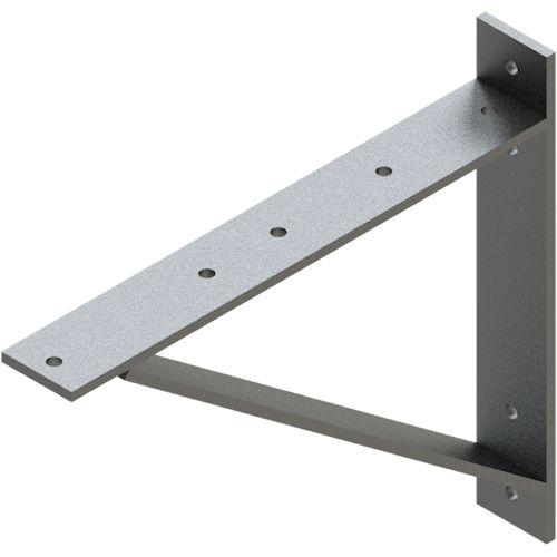 Product image for RXL-1006-BK12 Black, 12"W Aluminum Cable Runway Triangle Bracket