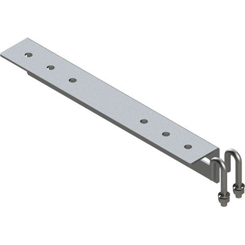 Product image for RXL-1008-BK-12 Black, 12"W Cable Runway Wall Angle Kit, w/J-Bolts