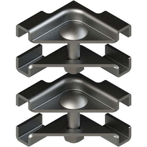 Product image for RXL-1012-BZ01 Black Zinc, 1.5"H Cable Runway 90deg Junction Splice Kit