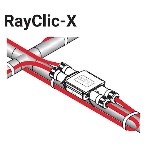Product image for Raychem RayClic-X (546349-000) 4-Cable X Splice Kit, for XL-Trace Edge, IceStop, HWAT Heating Cables