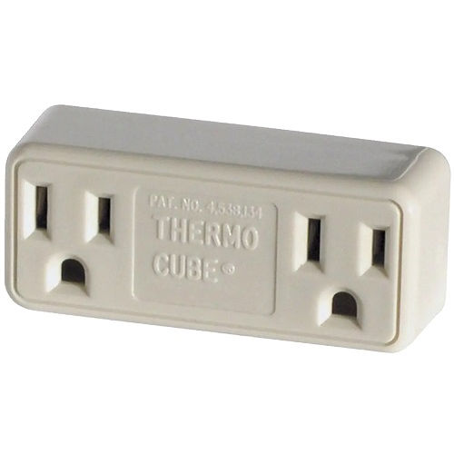 Product image for Raychem TC3 (130972-000) ThermoCube Thermostatic Outlet, ON at 35°F, OFF at 45°F