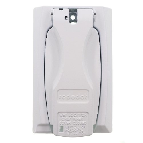 Red Dot DCCGV-WH Shrink Wrap White Vertical GFCI Cover