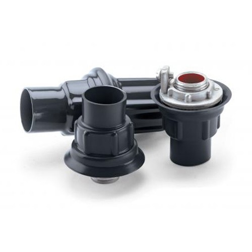 Product image for Plasti-Bond PRST3 1 Inch 40 Mil Gray PVC Coated Ferrous Metal Conduit Knockout Hub