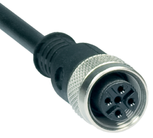 Product image for SCHM KA-0808 CABLE FOR LIGHT CURTAIN EMITTER, M12X1, 4 POLE, 20 M