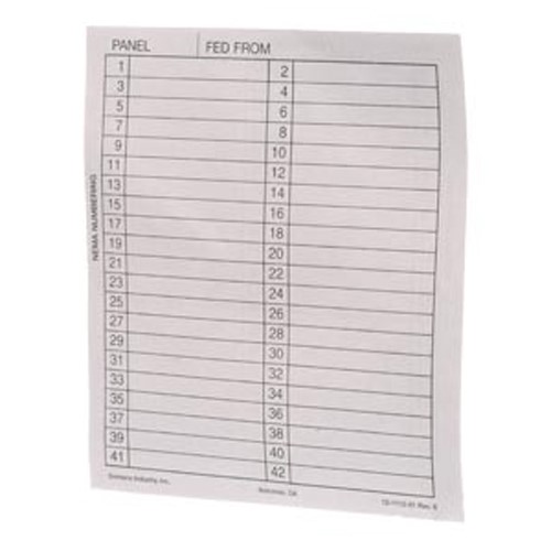 Product image for Siemens 11-1824-01 Vinyl Directory Panelboard Card Holder