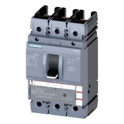 Product image for Siemens 3VA4190-4ED34-0AA0 Bolt On, 3 Phase, Thermal Magnetic, Load Side Lug Terminals, 600V, 90A
