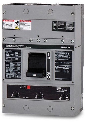 Product image for Siemens HLXD63B600 3-Pole 600 Volt 500 Amp Circuit Breaker