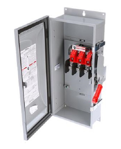 Product image for Siemens HNF363J 240/480/600 VAC 250/600 VDC 100 Amp 3-Pole 3-Wire NEMA 3R/3S/12 Heavy Duty Non-Fusible Safety Switch