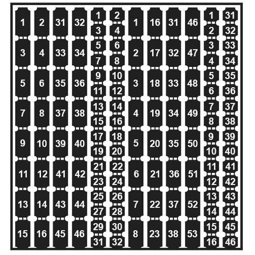 Product image for Siemens NBK02A STICK-ON NUMBERS 61 THRU